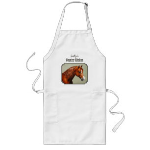 Chestnut Morgan Horse Long Apron