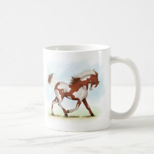 Chestnut Overo Skewbald Horse Coffee Mug
