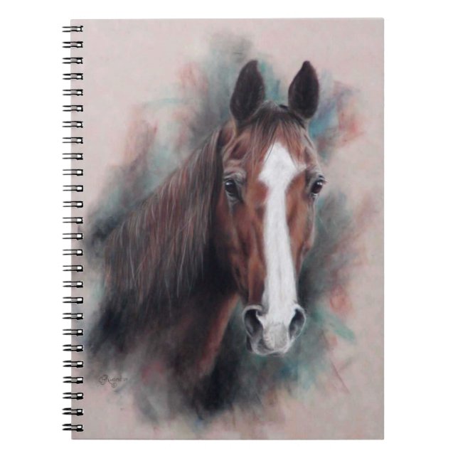Chestnut Quarter Horse head Notebook (Front)