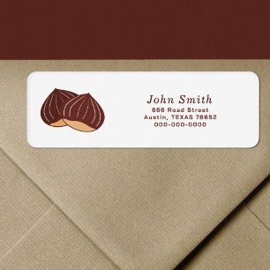 Chestnut Return Address Label