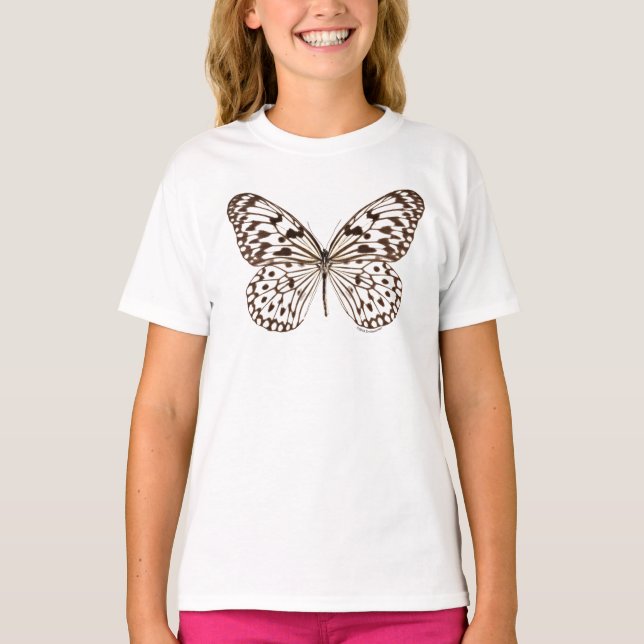 Chestnut Tiger Butterfly T-Shirt (Front)