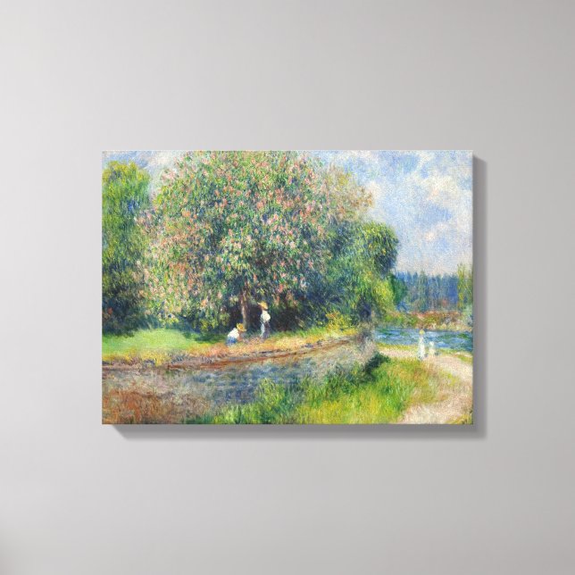 Chestnut Tree Blooming By Pierre Auguste Renoir Canvas Print (Front)