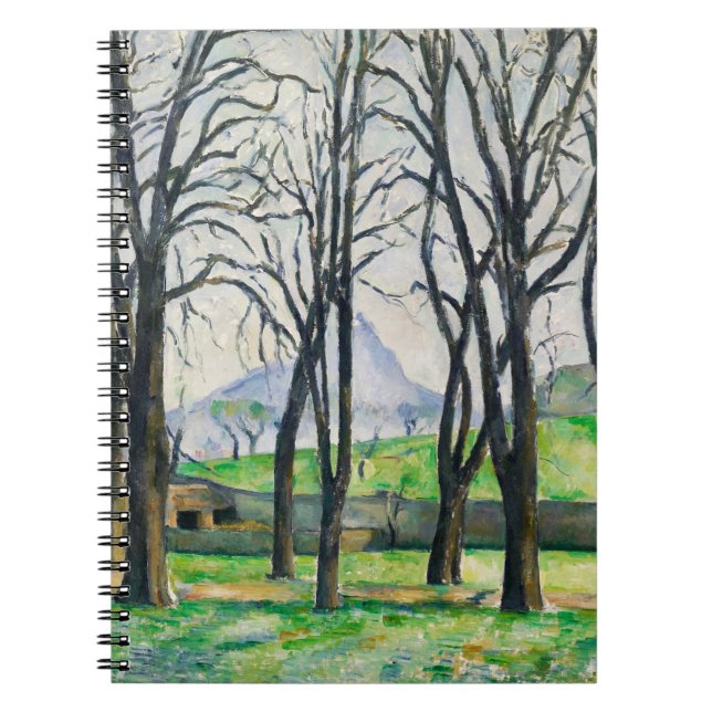 Chestnut trees, Famous painting Notebook (Front)