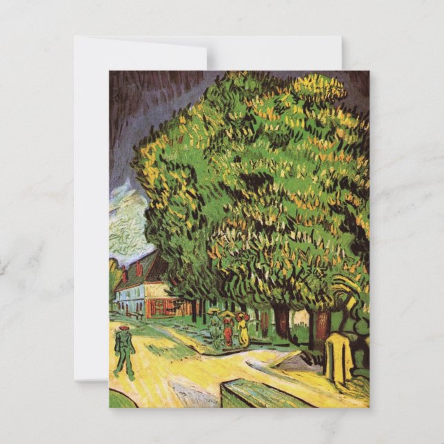 Chestnut Trees in Blossom by Vincent van Gogh (Front)