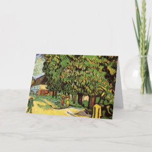 Chestnut Trees in Blossom by Vincent van Gogh Card