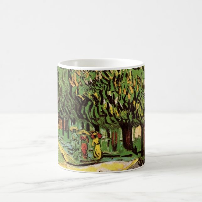 Chestnut Trees in Blossom by Vincent van Gogh Coffee Mug (Center)