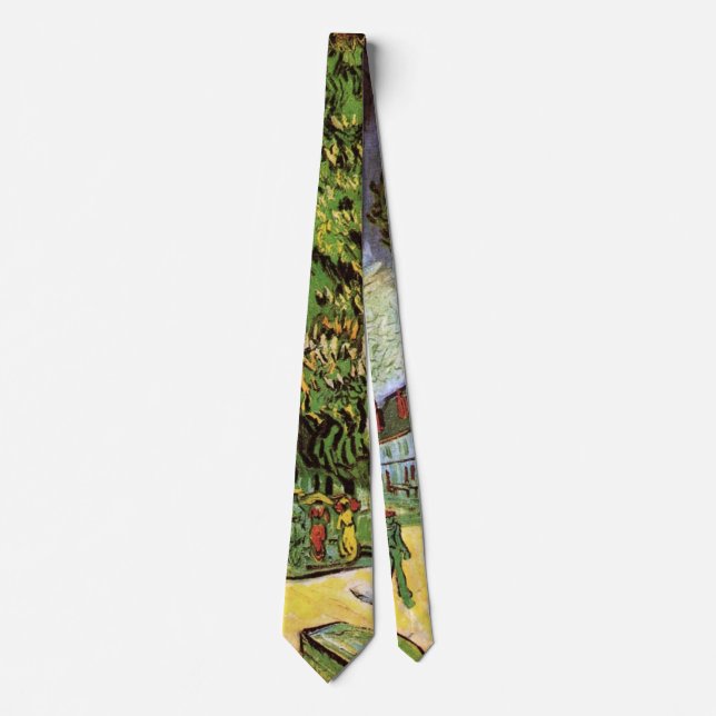 Chestnut Trees in Blossom by Vincent van Gogh Tie (Front)