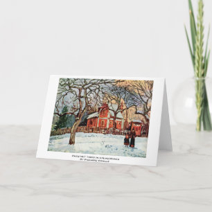 Chestnut Trees In Louveciennes By Pissarro Camille Card