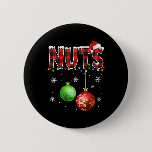 Chestnuts Fun Matching Couples Christmas Lights Nu 2 Inch Round Button
