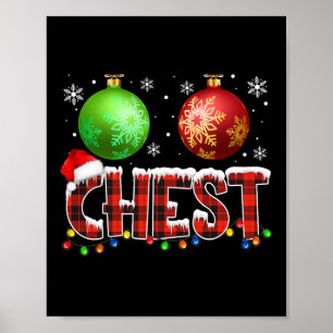 Chestnuts Fun Matching Couples Christmas Lights Nu Poster
