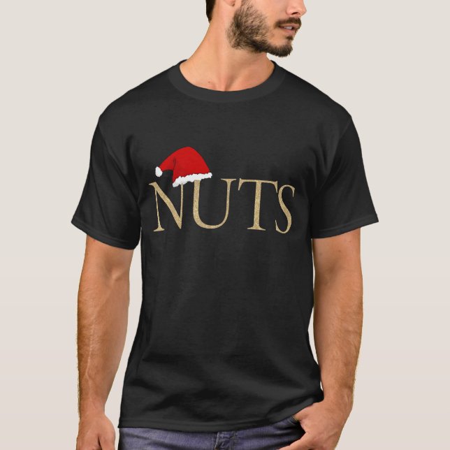 chestnuts funny christmas matching couples T-Shirt (Front)