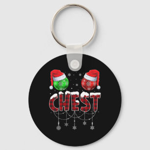 Chestnuts Matching Family Fun Chest Nuts Christmas Keychain