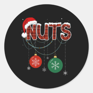 Chestnuts Matching Family Fun Couples Chest Nuts C Classic Round Sticker