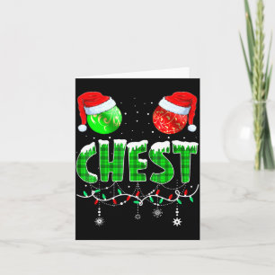 Chestnuts Matching Family Funny Chest Nuts Christm Card