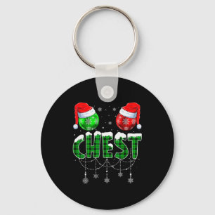 Chestnuts Matching Family Funny Chest Nuts Christm Keychain