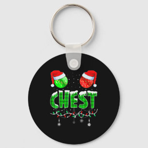 Chestnuts Matching Family Funny Chest Nuts Christm Keychain