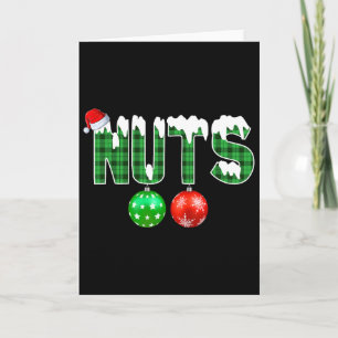 Chestnuts Matching Fun Christmas Couples Chest Nut Card