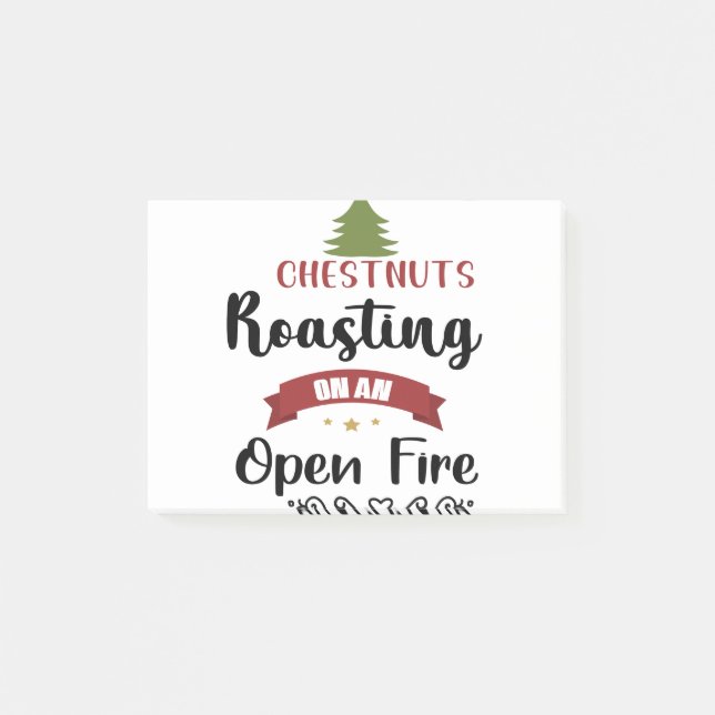 Chestnuts Roasting On An Open Fire Post-it Notes (Front)