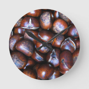 Chestnuts Round Clock