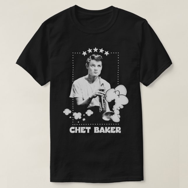 Chet Baker Jazz Music Original Design T-Shirt (Design Front)