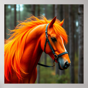 🐎 Cheval Alezan Décoration de Maison Équestre Cad