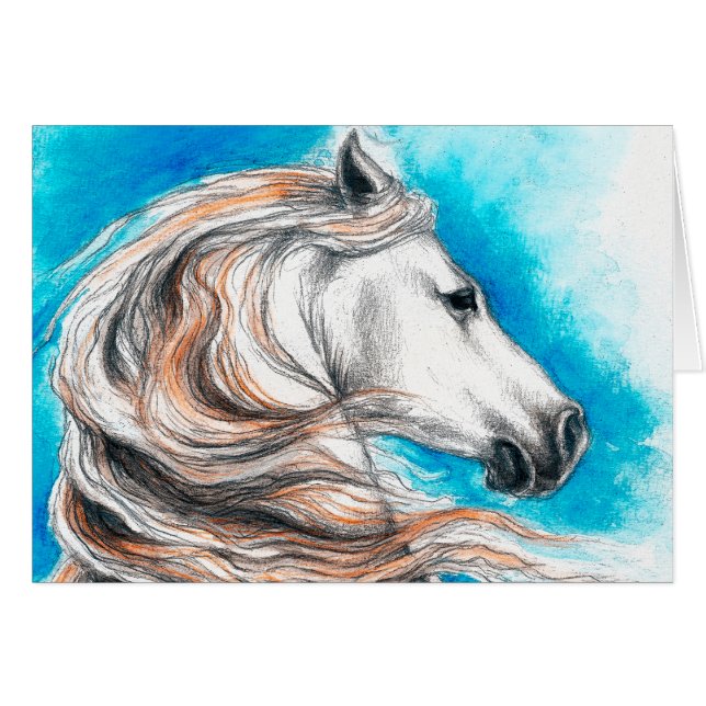 Cheval andalou d'étalon (Devant horizontal)