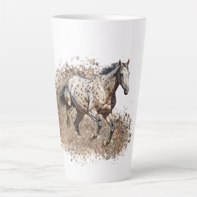 Cheval Appaloosa Américain Latte Mug (Devant)