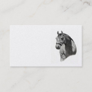 Cheval au crayon : Carte de visite, équin