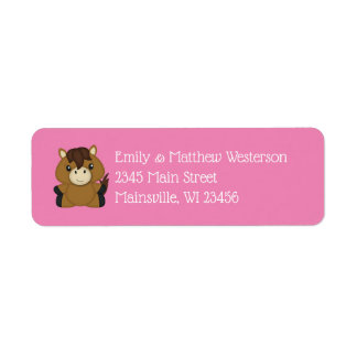 Cheval Baby shower fille rose