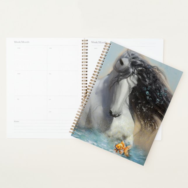 Cheval Blanc Cheval Andalou - Calendrier, Planific (Devant avec enveloppe)