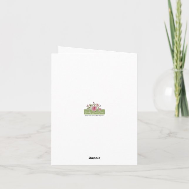 Cheval blanc couleur eau cartes pour notes (Dos)