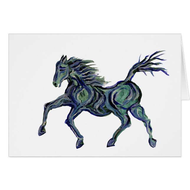 Cheval bleu peint (Devant horizontal)
