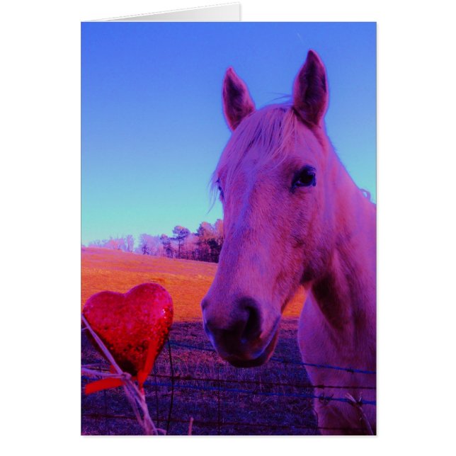 Cheval Brown et Coeur Rouge (Devant)