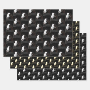 Cheval Brown sur papier d'emballage agricole 3 feu