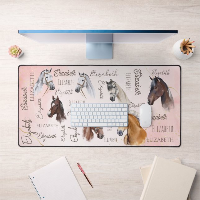 Cheval cadeaux thématiques nom personnalisé (Bureau 1)