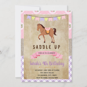 Cheval chic chic de Shabby invitation