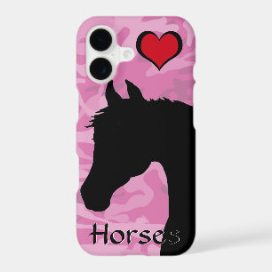 Cheval cœur (camo rose)