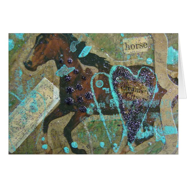 Cheval Collage (Devant horizontal)