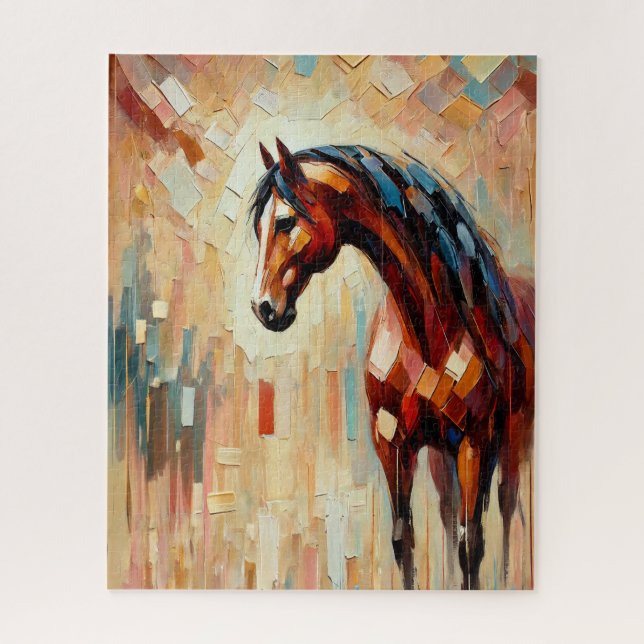 Cheval coloré 500 Piece Puzzle (Vertical)