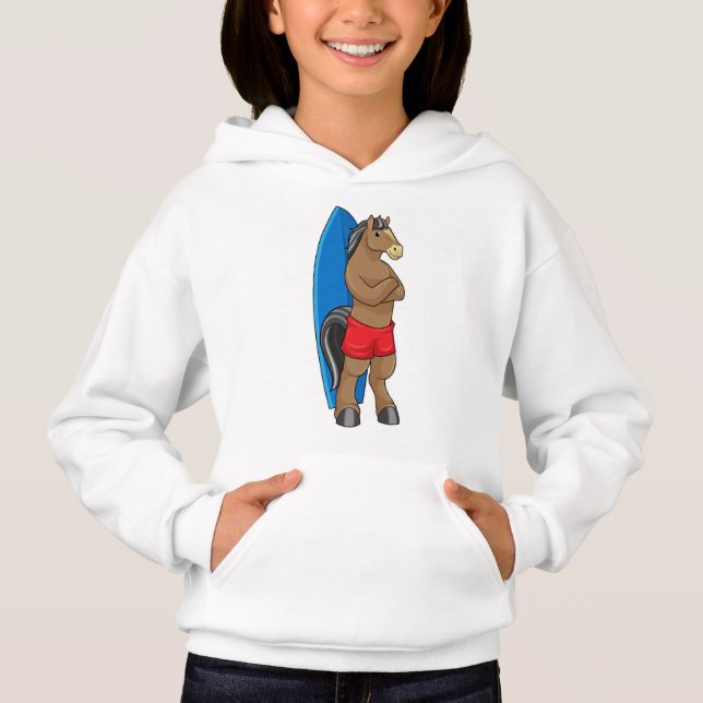 Cheval comme Surfer avec Surfboard (Devant)