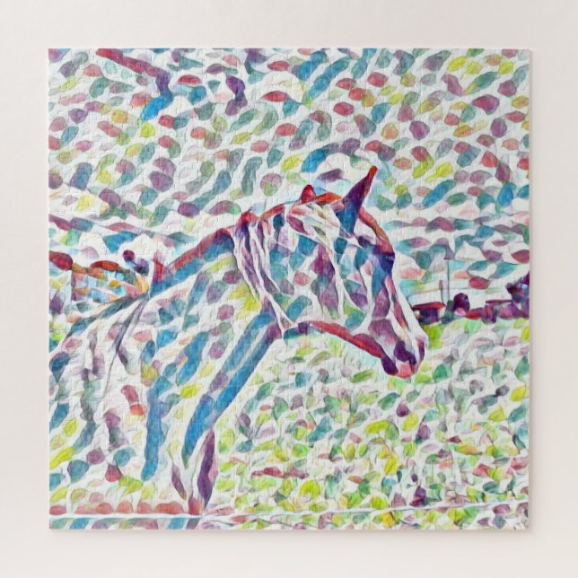 Cheval Couleurs De La Vie, Puzzle (Vertical)