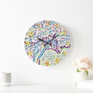 Cheval Couleurs De Vie, Horloge