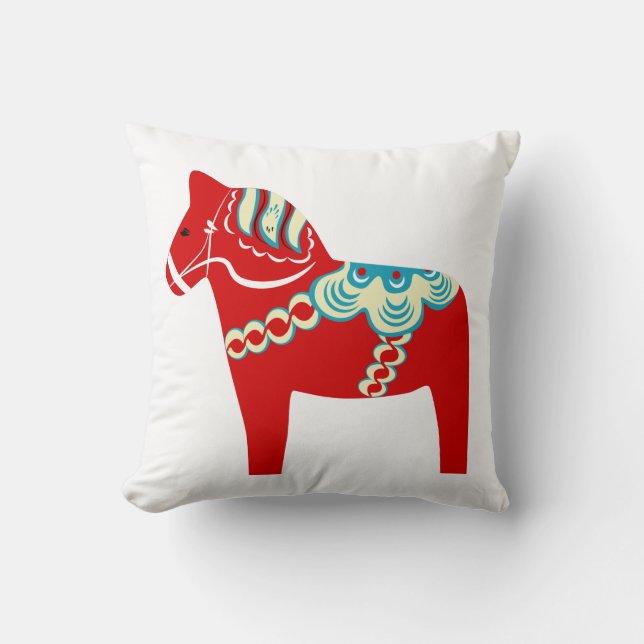 Cheval Dala Rouge Oreiller (Recto)