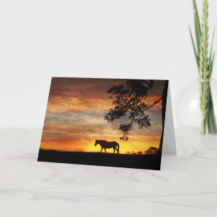 Cheval dans la carte de sympathie équine de