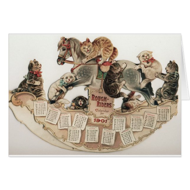Cheval de basculage de chats de Louis Wain (Devant horizontal)