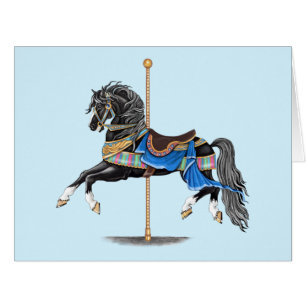 Cheval de Carrousel Noir