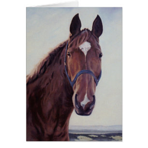 Cheval de châtaignes avec étoile blanche