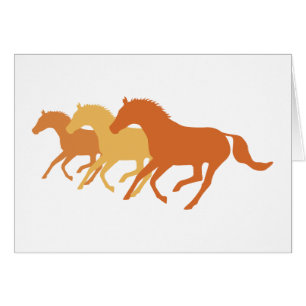 Cheval de course (orange)