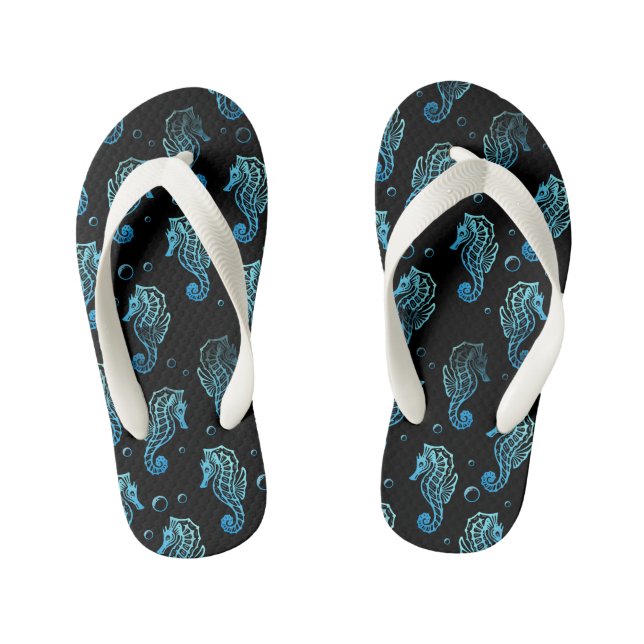 Cheval de mer pour enfants Imprimer tongs (Semelle)