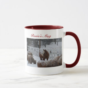 Cheval de neige, la tasse de Rosie